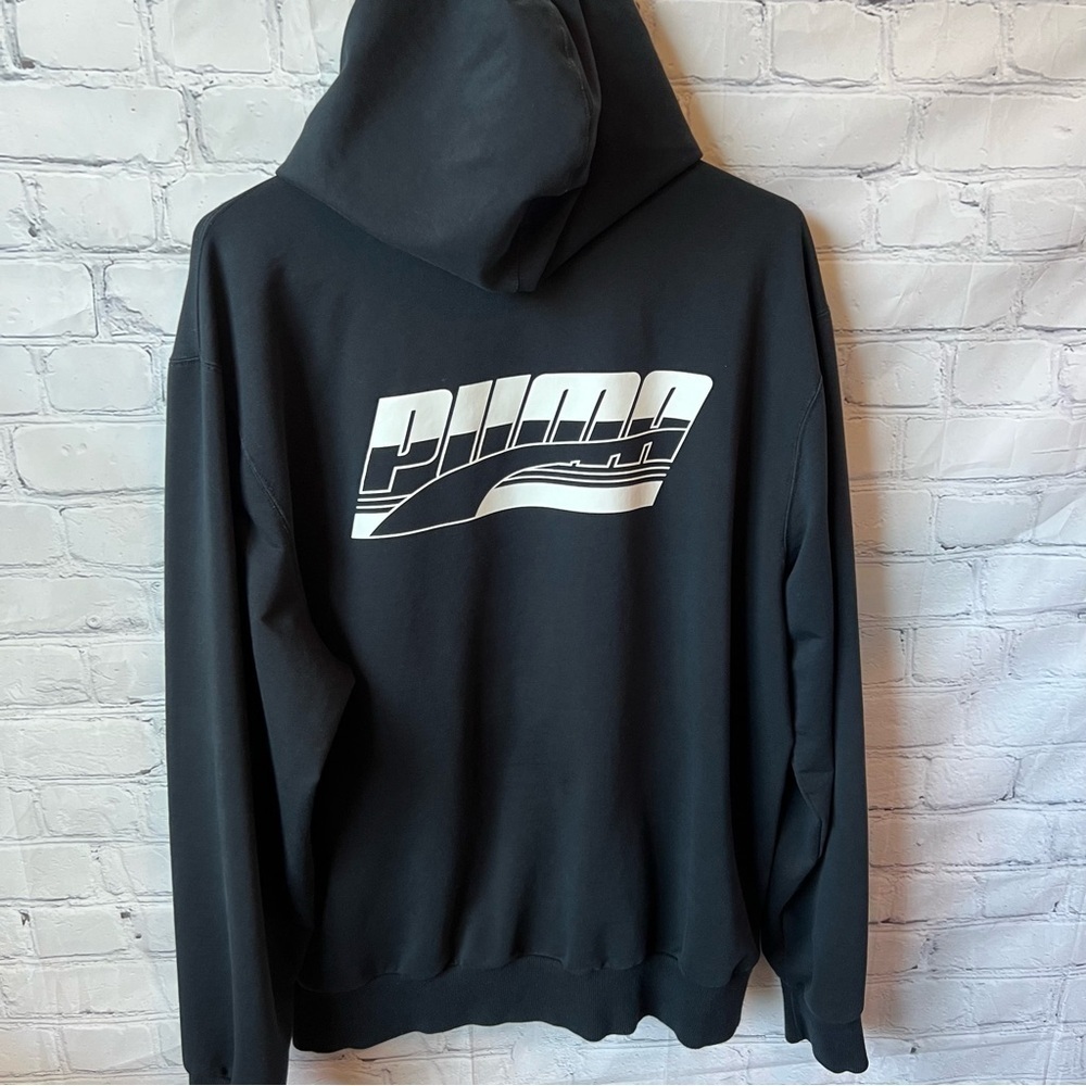 PUMA Black Zipper Hoodie  Jacket Large